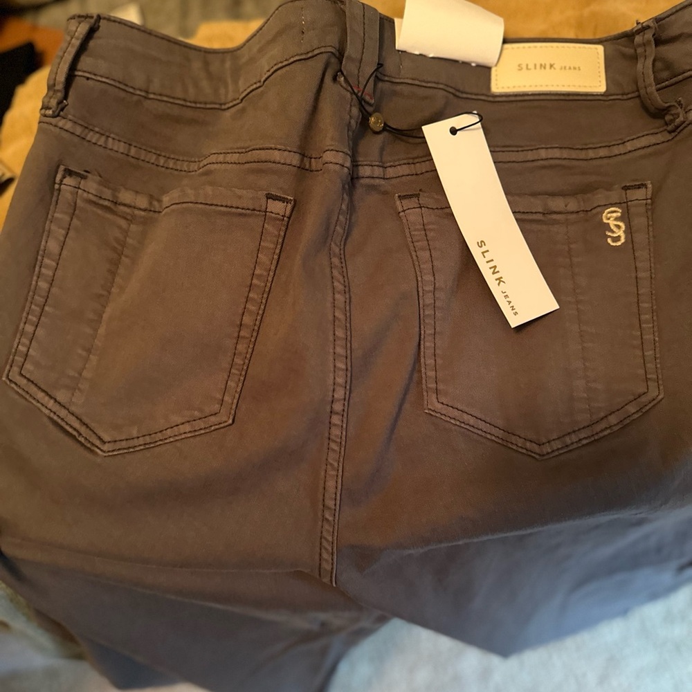 SLINK Jeans Brown Denim Pants